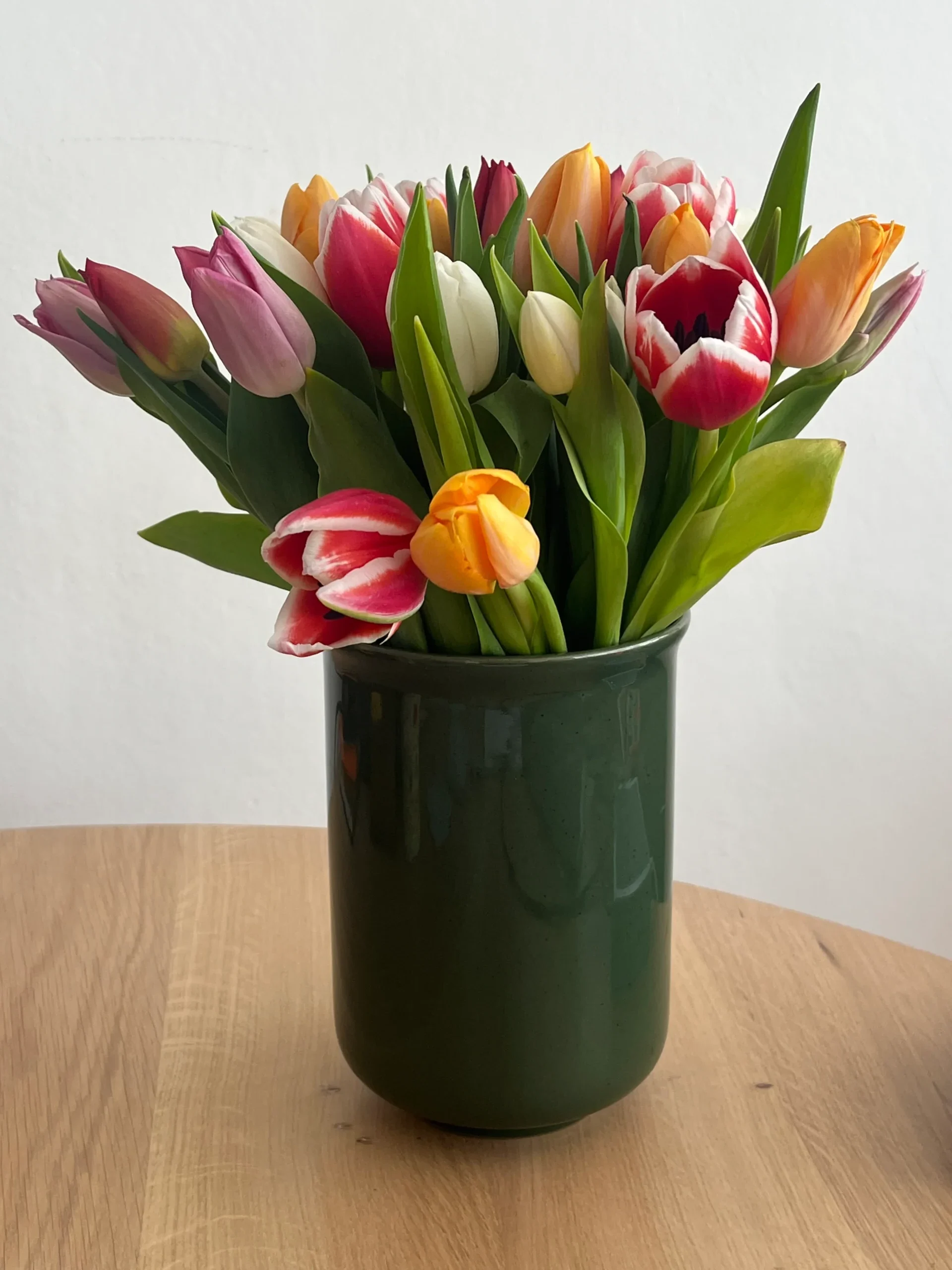 Birthday flowers in Green Jade